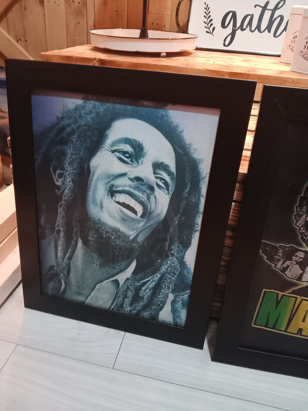 3D Set Of Bob Marley Portrait Prints